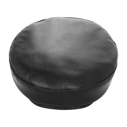 Women's Yacht Captain Sailor Hat, PU Material Newsboy Hat, Stylish Biker Hat, Baker Boy Hat, Peaked Beret - color: Black