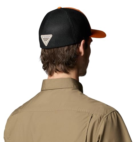 Columbia Unisex PHG Logo Mesh Ball Cap - color: Blaze/Black/Black Camo/Tri Antler, size: Large-X-Large