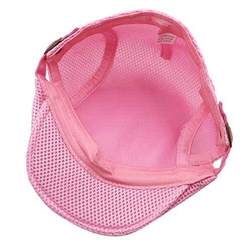 Lifup Unisex Mesh Newsboy Hat Breathable Summer Flat Cap - color: Blue 1