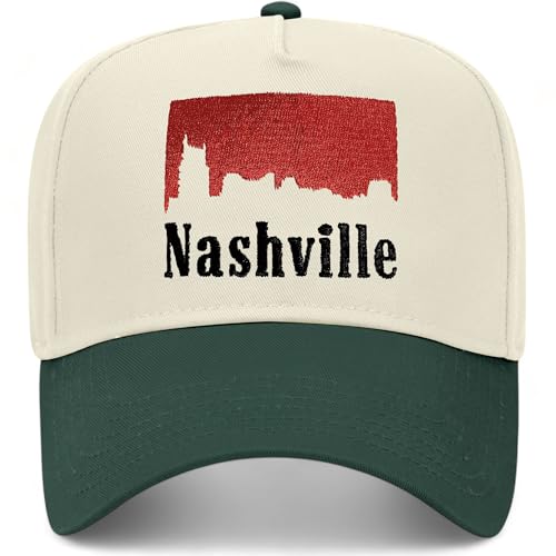 BROTHER TRUCKERS Nashville Skyline Hat - color: Green/Natural