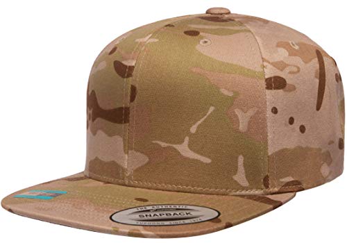 6-Panel Structured Flat Visor Classic Snapback (6089) - color: Arid