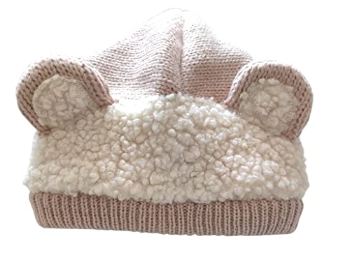 Baby Winter Hat Scarf Set, Unisex Infant Toddler Kids Hat Scarf - color: Pink-f, size: 1-3T