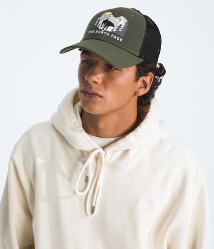 The North Face Embroidered Mudder Trucker - color: New Taupe Green/Bear Graphic