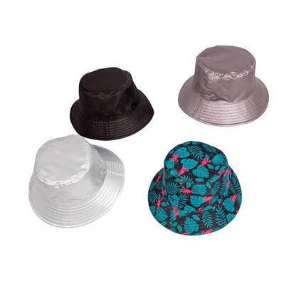 Lug Canopy Bucket Hat - color: Bright Floral/Lime