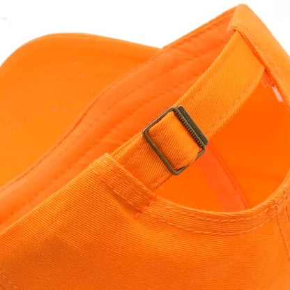 Distressed Baseball Cap for Men Women Cotton Dad Hat - color: Orange