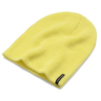 Essential Knit Beanie – Soft, Lightweight Comfort in Fun Colors - color: Banana
