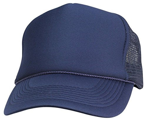 2 Packs Baseball Caps Blank Trucker Hats Summer Mesh Cap (2 FOR Price of 1) - color: Navy