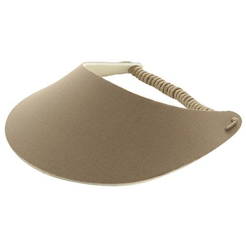 e4Hats.com Fabric Foam Visor - color: Khaki