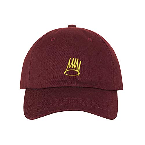 Born a Sinner Baseball Cap - Dad Hat - Sinner Crown Hats - color: Burgundy