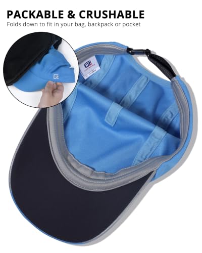 GADIEMKENSD Men’s Running Hat Performance Mesh Cap, Excellent Breathable - color: Light Blue
