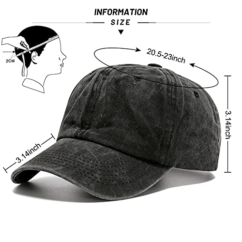 Ultrafun Unisex Vintage Baseball Cap Washed Distressed Plain Blank Baseball Hat Adjustable Dad Hat for Outdoor Sports - color: 6pack-coffee