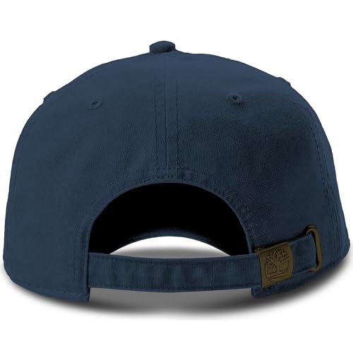 Timberland Soundview Baseball Cap for Boys 7-14, Cotton Canvas, Adjustable, Lightweight & Durable, One Size - color: Navy Blue