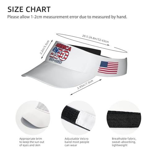 United States 250th Anniversary Hat America Patriotic Visor Caps for Women Men Adjustable Sun Hat - color: Usa 250th Anniversary 8