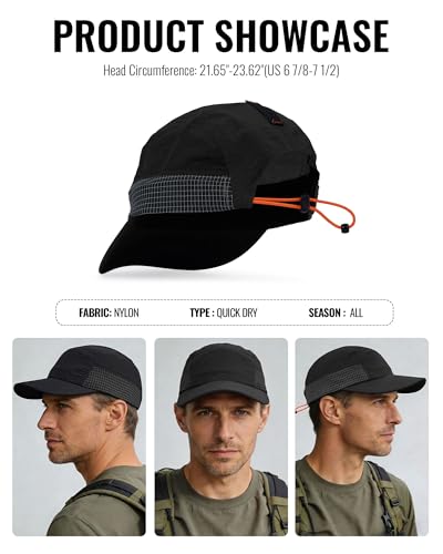 CLAPE Baseball Cap Quick Dry 5 Panel Trucker Hat Unstructured Dad Hat Sports Running Cap Low Profile Golf Hat Fitted Cap - color: Wbbc9-navy