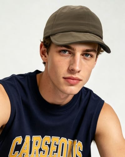 CLAPE Color-Block Short Brim Cap, Quick Dry Lightweight Outdoor Hat - color: Bs26sb08-brown&gray