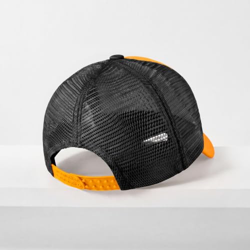 CHOK.LIDS Blank Foam Trucker Hat, Retro Mesh Rope Snapback Cap, Men Women - color: Curved Brim (Gold/Black)