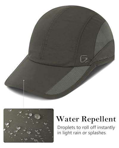 GADIEMKENSD Outdoor Running Hat Breathable Mesh 2PACK - color: Army Green, size: 7-7 1/2