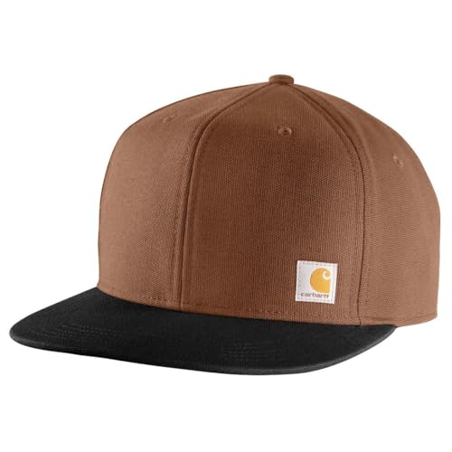 Carhartt Men's Firm Duck Flat Brim Cap - color: Red Duck