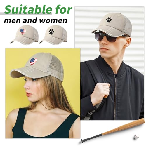 Suhine 24 Pcs Blank Trucker Hat Bulk,Unisex Baseball Cap - color: Light Khaki