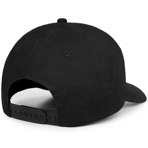 American Flag Baseball Cap for Men Women, Flag Embroidery & Adjustable Fit - color: Black
