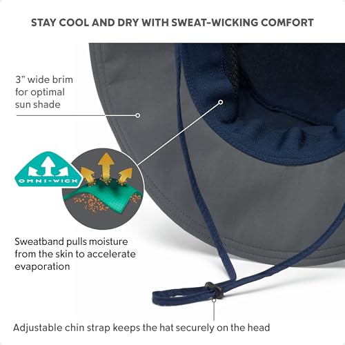 Columbia Unisex Bora Bora Booney Sun Protection Hat - color: Collegiate Navy