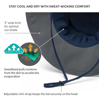 Columbia Unisex Bora Bora Booney Sun Protection Hat - color: Collegiate Navy
