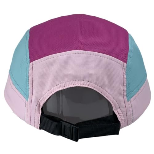 FASHIXD 5 Panel Hats for Men Baseball Cap Outdoor Sports Running Cap - color: Grey/Purple