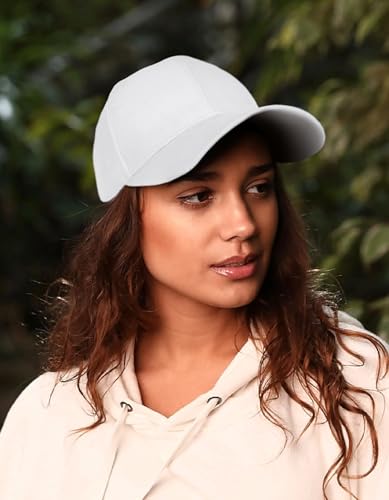 Edoneery Baseball Cap for Men and Women, Low Profile Washed Cotton Dad Hat - color: White-2