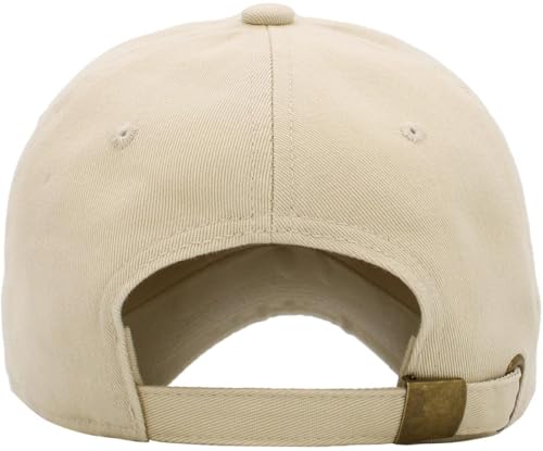 KBETHOS Classic Unisex Cotton Adjustable Low Crown Baseball Cap – Plain Dad Hat - color: Ivory