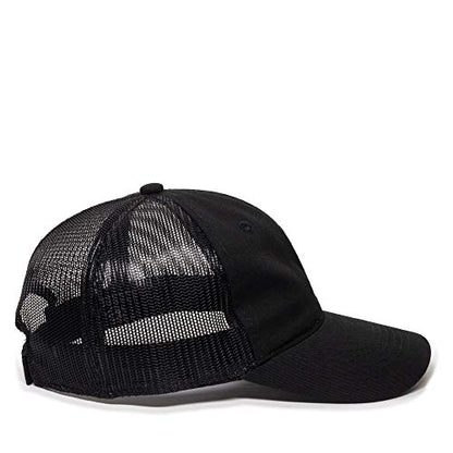 Outdoor Cap Garment Washed Meshback Cap - color: Black
