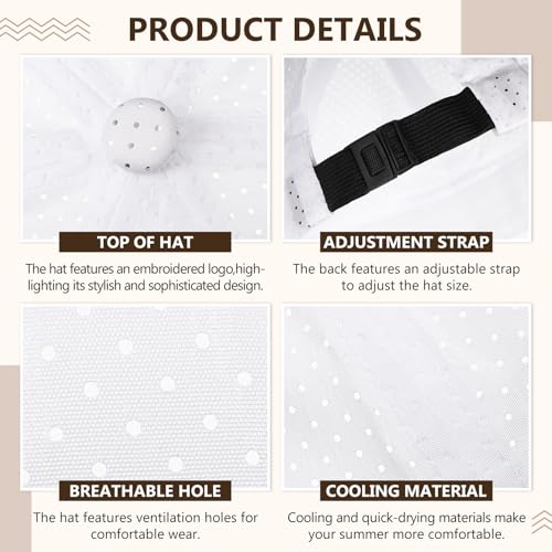 Tivi 4 Pack Mens Mesh Brimless Hat Docker Caps Quick Dry Summer Skullcap