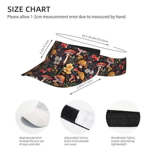 Unisex Adjustable Sports Sun Visor - color: Mushroom