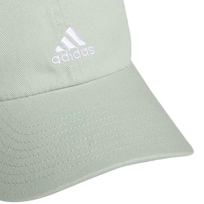 adidas Women's Saturday 2 Hat Baseball Cap - color: Linen Green/White/2