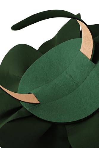 BABEYOND Fascinators Hats for Women Layered Flower Tea Party Derby Hats - color: Dark Green