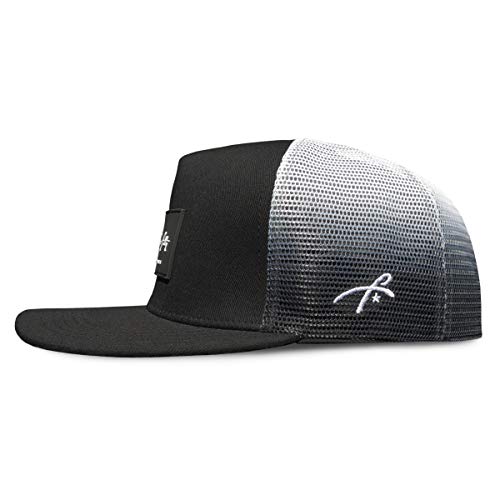 Grace Folly Trucker Hat for Men & Women. Snapback Mesh Caps - color: Black With Fade