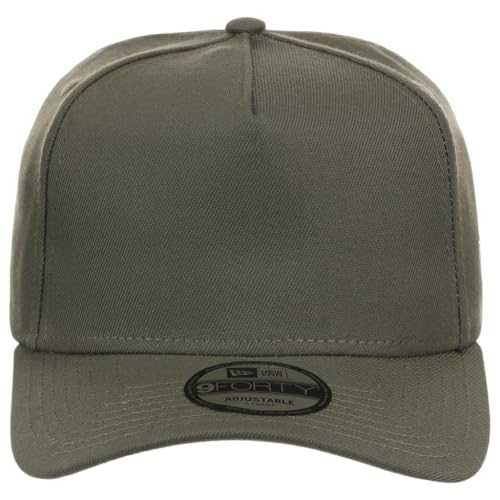 New Era 9FORTY A-Frame Snapback – Blank Custom Cap with Performance Fit from the Icon of Sports and Streetwear Culture - color: Olive