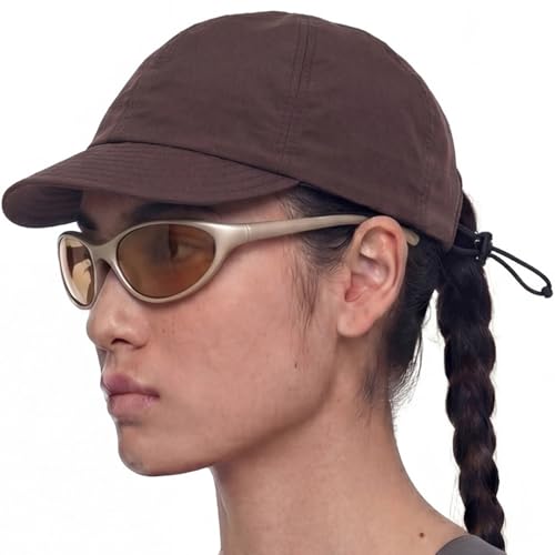 UNDERCONTROL Colorful Cycling Supplex Cap UPF 40 Low Profile Short Brim Foldable Quick Dry Outdoor Sports Adjustable hat - color: Purple