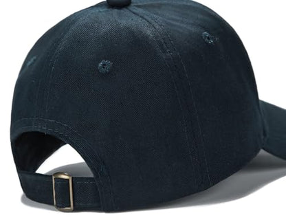 Edoneery Kids Baseball Hat, Adjustable Cotton Cap - color: Navy, style: 9-14 Years