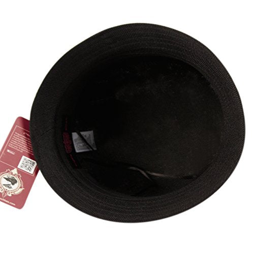 Women's Gatsby Linen Cloche Hat with Lace Band and Flower - color: Cl2696black