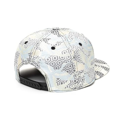 Japanese Kimono Baseball Cap for Men, Snapback Flat Brim Hat - color: 002, size: Medium-Large