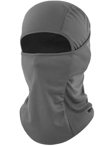 ROXUN Ski Mask Balaclava, Motorcycle Summer Cooling Breathable UV Protector - color: 101-one Gray