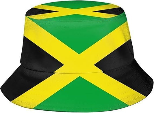 Jamaican Flag Bucket Hat Unisex Fashion Summer Sun Hat Jamaica Fisherman Hat Outdoor Travel Beach Hat - color: Color-1
