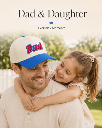 Waldeal Dad Hats for Men, 3D Embroidered Two Tone Dad Baseball Cap - color: Blue