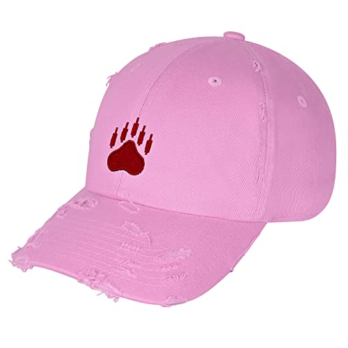 JPAK Bears Vintage Dad Hat Embroidered Cap NASDAQ Symbol Stocks - color: Pink