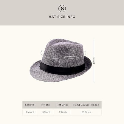 BABEYOND 1920s Mens Gatsby Gangster Accessories Set Panama Hat Suspender Bow Tie - color: Gray Set