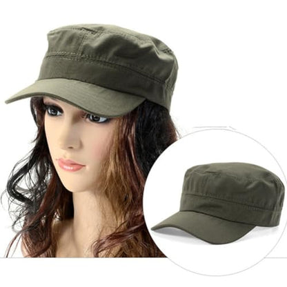 Magik US 1-2 Pc Cadet Army Cap Basic Everyday Military Style Hat Patrol Castro Hunting - color: Green1 Pack