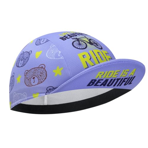 Cycling Cap for Man and Woman Cycling Hat Under Helmet-Polyester Breathable Sweat Absorbent - color: Flo-21
