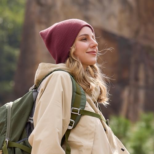 OUTDOOR SHAPING Unisex Knit Beanie Hat - Warm Durable Soft Skull Cap for Men & Women - color: Combo a