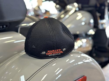 Harley-Davidson Colorblocked Logo Mesh Fitted Cap - 99447-16VM