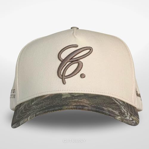 Vintage Fashion Trucker Hat | Men & Women | Trendy Cute Retro Red Caps for Country & Western | Camo Fur Cotton | Snapback - color: Signature C. | Camo